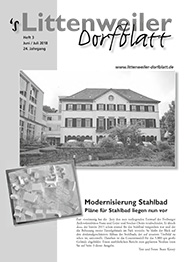Littenweiler Dorfblatt Heft 3 2018